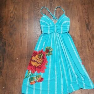 Lotus summer print dress - S